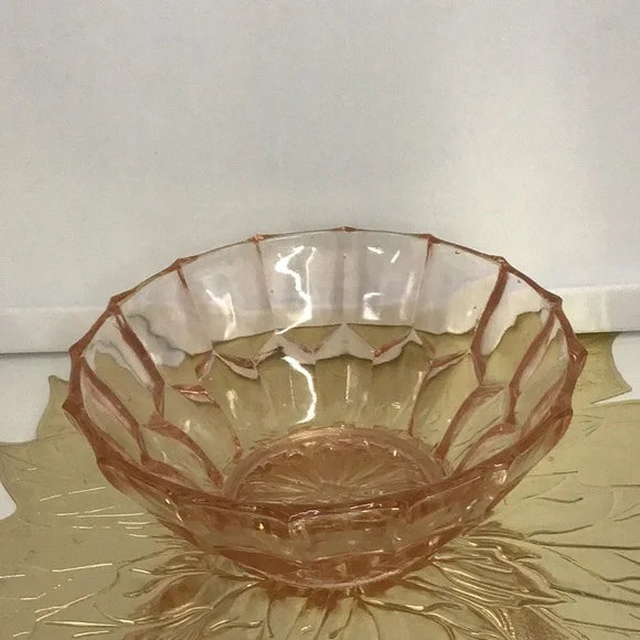 VINTAGE 1960s SALAD BOWL WITH 5 SALAD PLATES - Picture 4 of 7